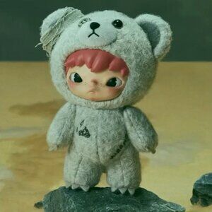 POP MART Hirono Road Journal Grey Gravel Plush Pendant Confirmed NWT